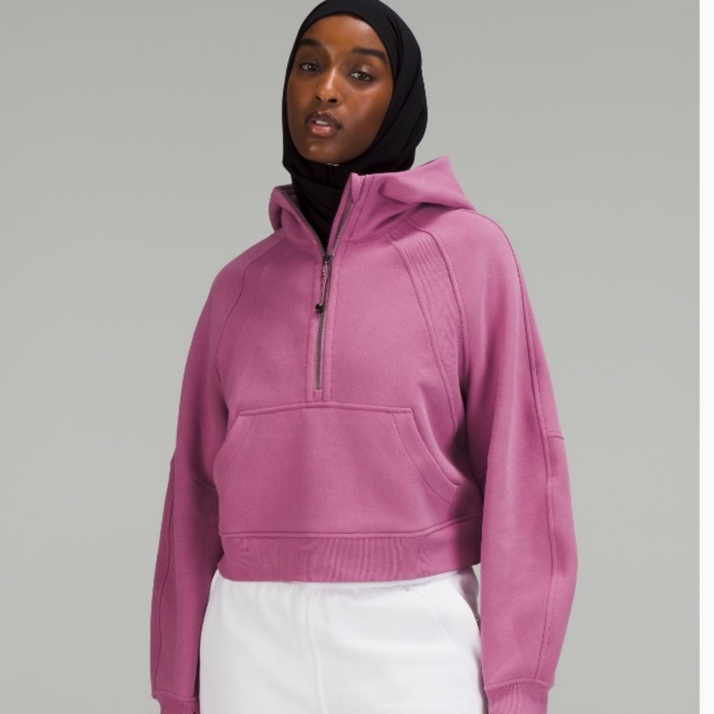 Lululemon Scuba Oversized Half Zip Hoodie - Velvet Dust (M/L)